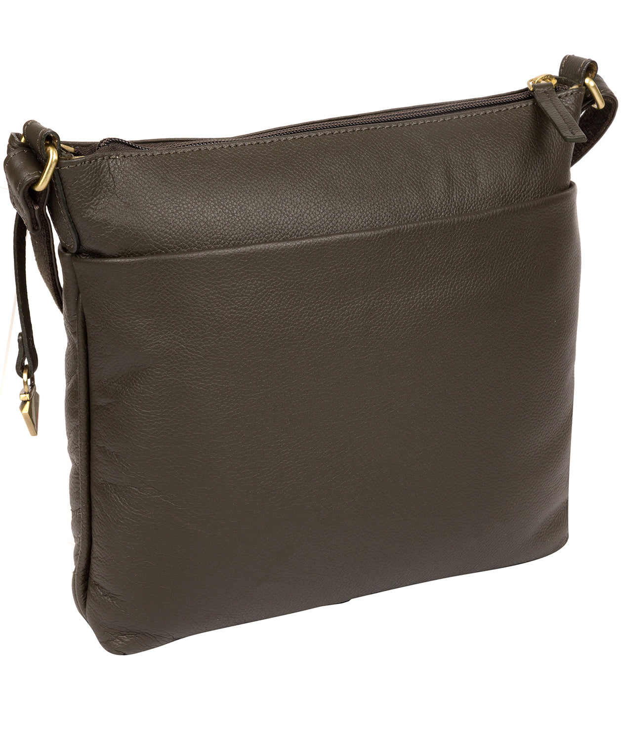 'Gianna' Olive Leather Cross Body Bag image 3