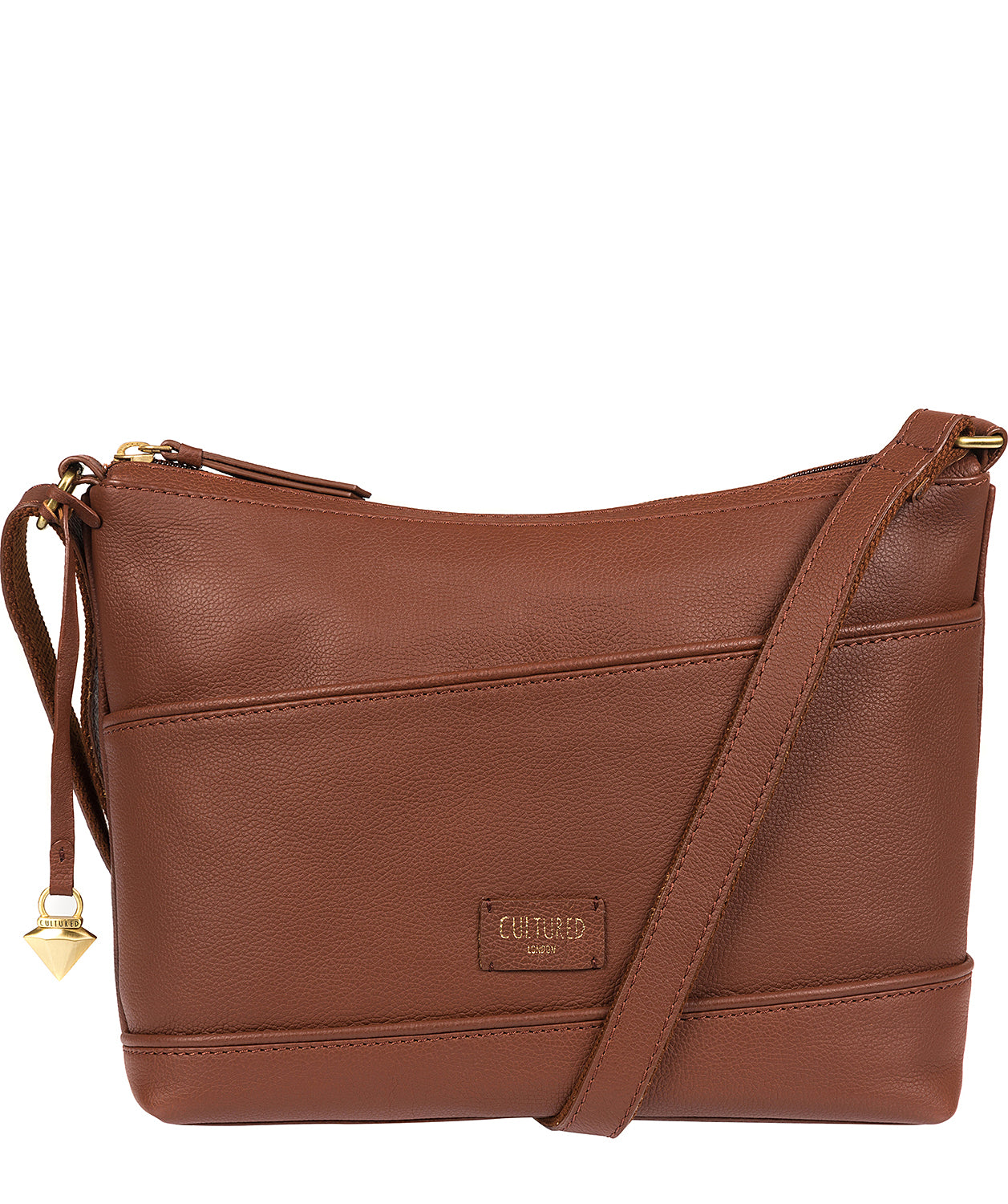 'Delilah' Brown Real Leather Bag