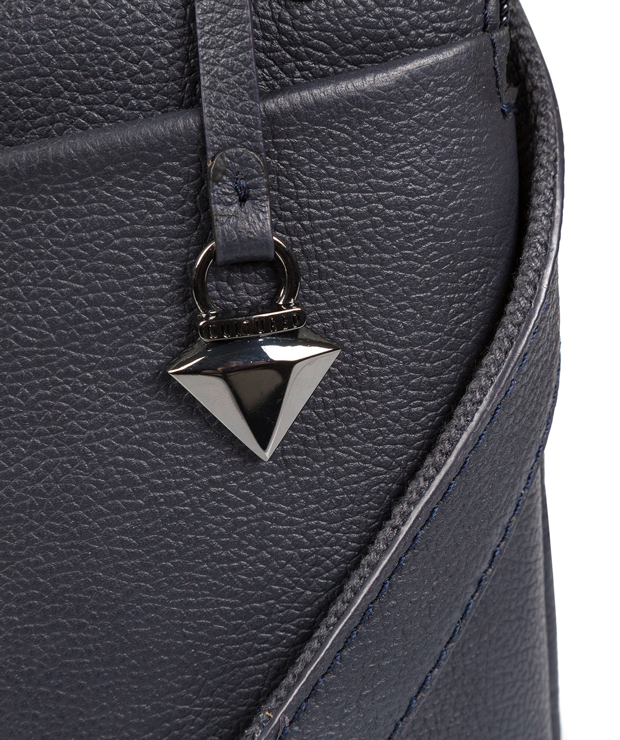 'Jayne' Navy Leather Slim Cross-Body Bag