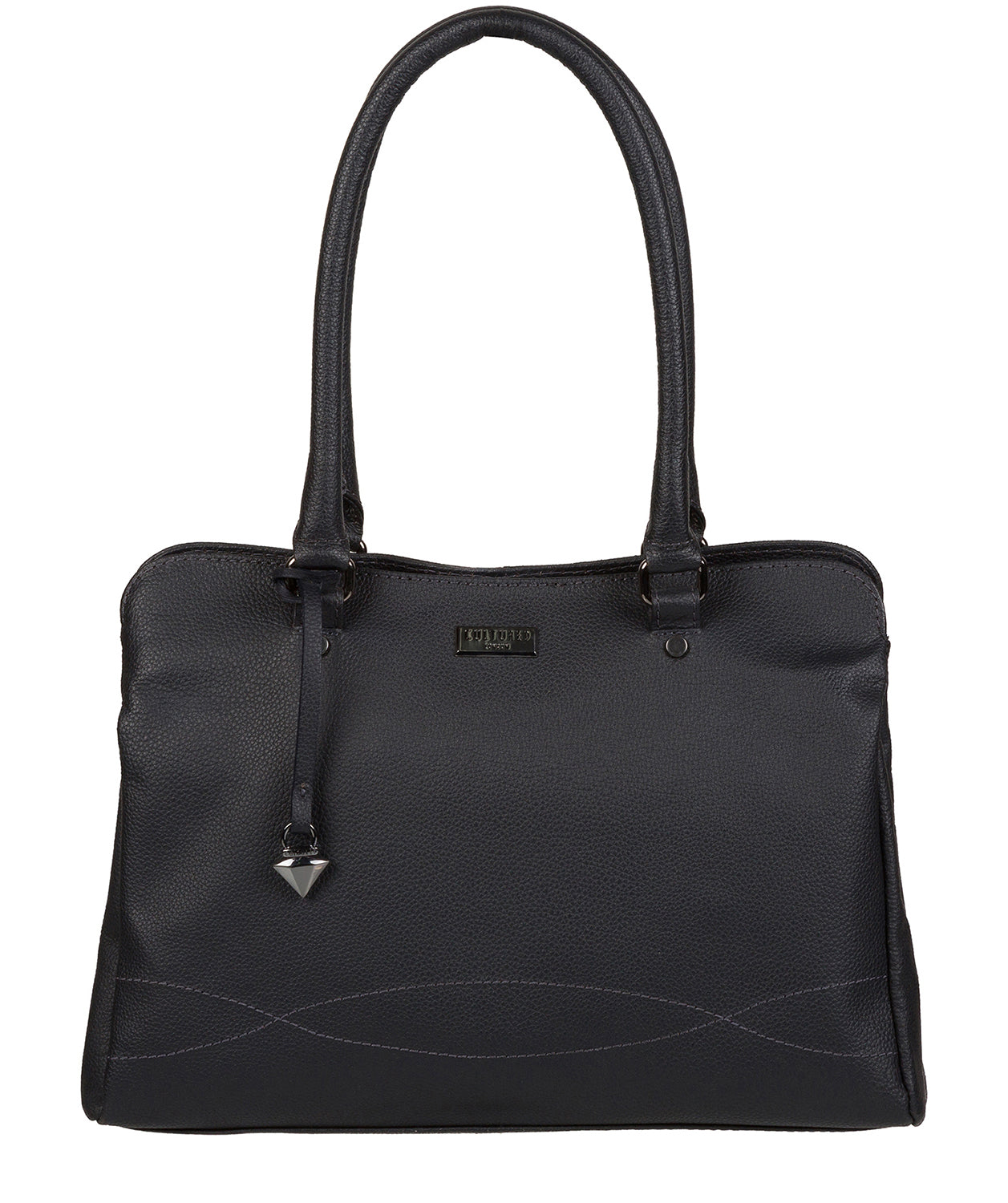 Kadie' Navy Real Leather Handbag Pure Luxuries London