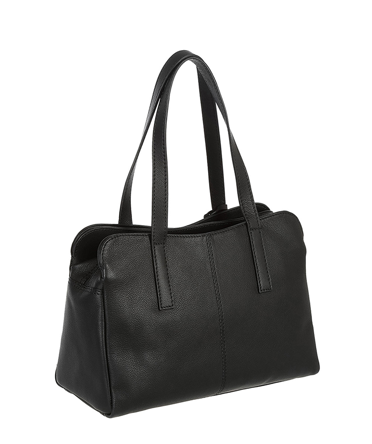 'Lorin' Black Real Leather Handbag