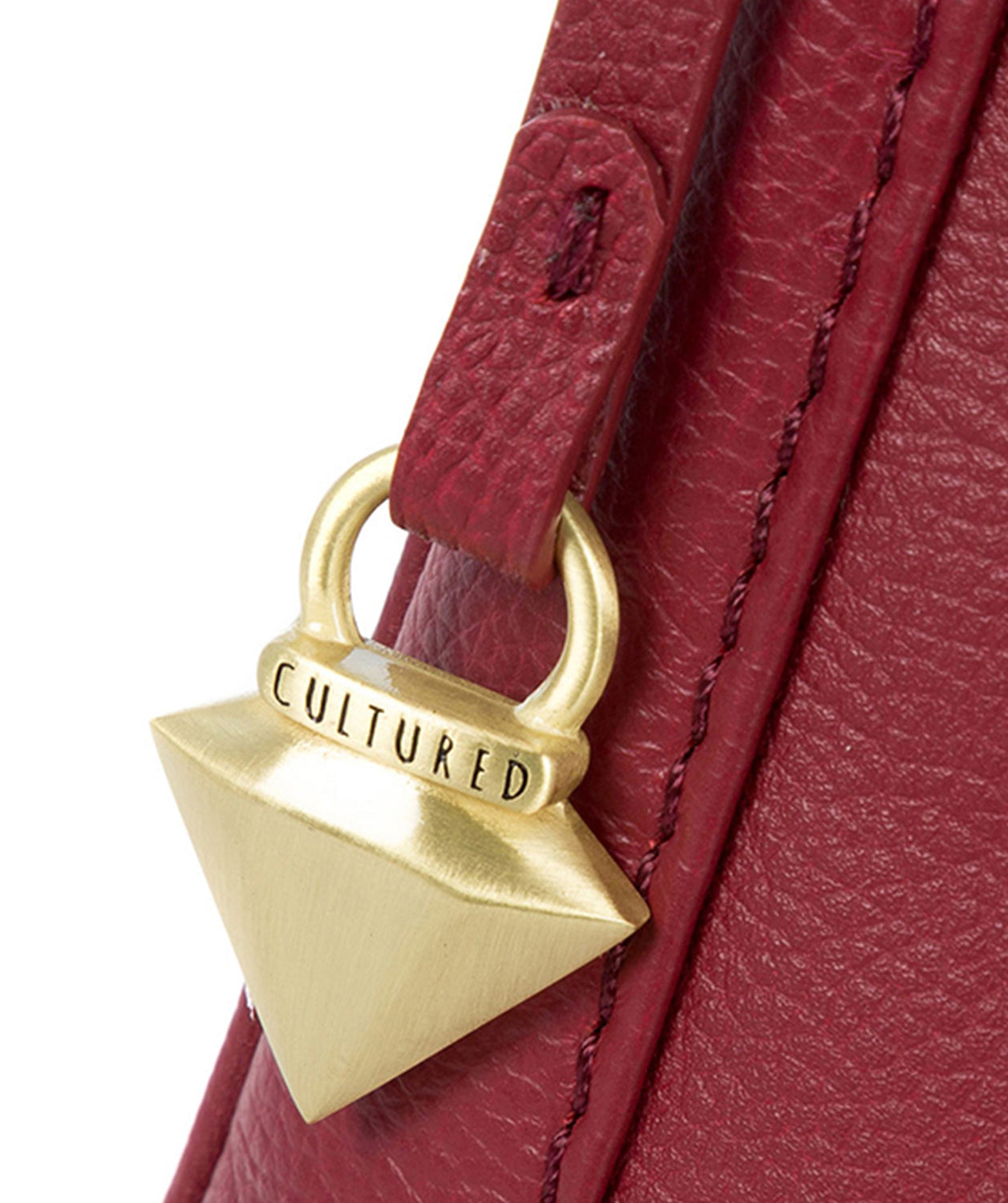 'Margo' Red Leather Cross-Body Bag