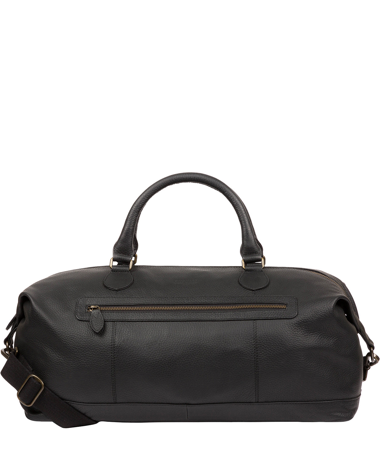 'Toure' Black Leather Holdall Pure Luxuries London