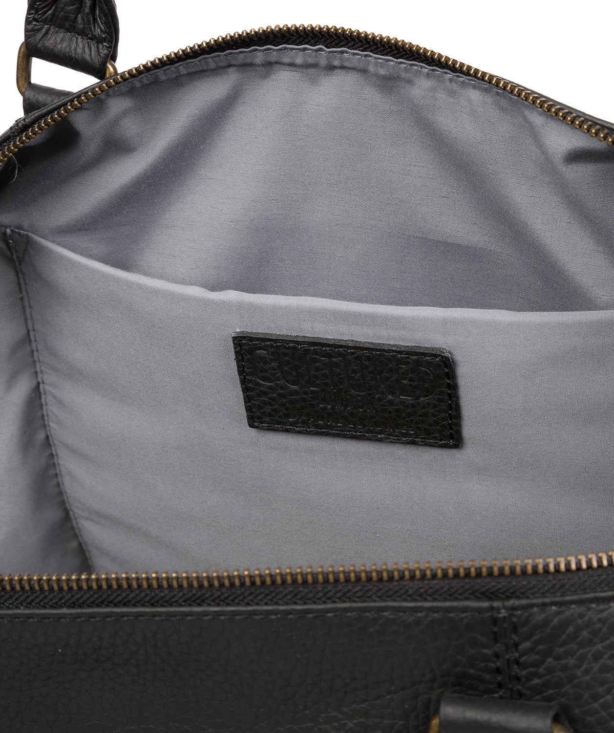 'Toure' Black Leather Holdall Pure Luxuries London