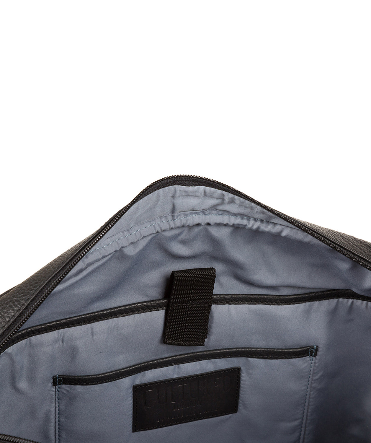 'Assignment' Black Leather Work Bag