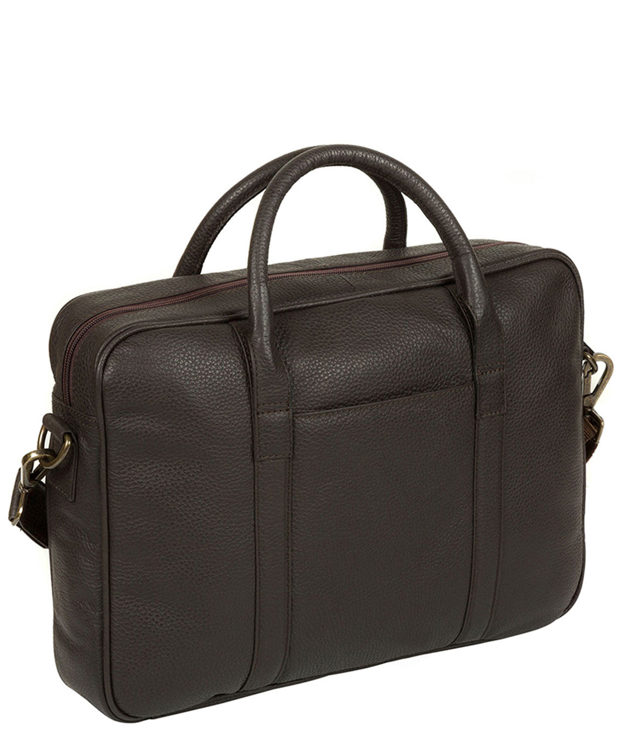 'Assignment' Dark Brown Leather Workbag