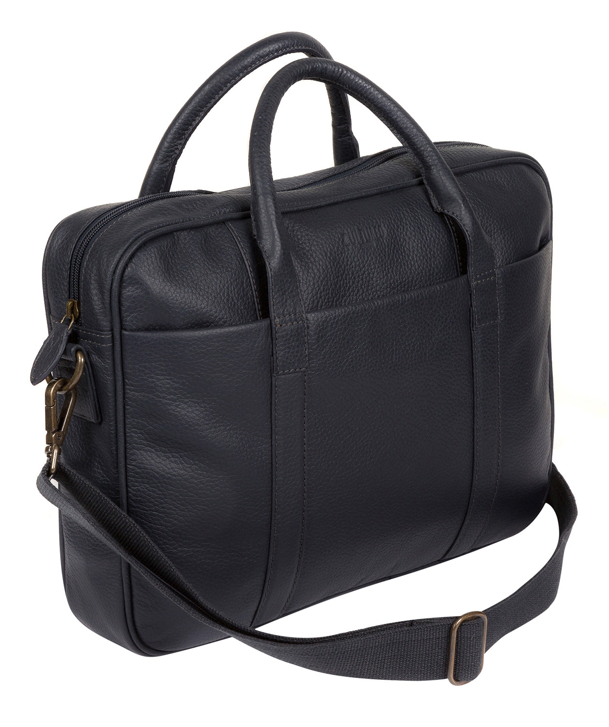 'Assignment' Navy Leather Workbag Pure Luxuries London