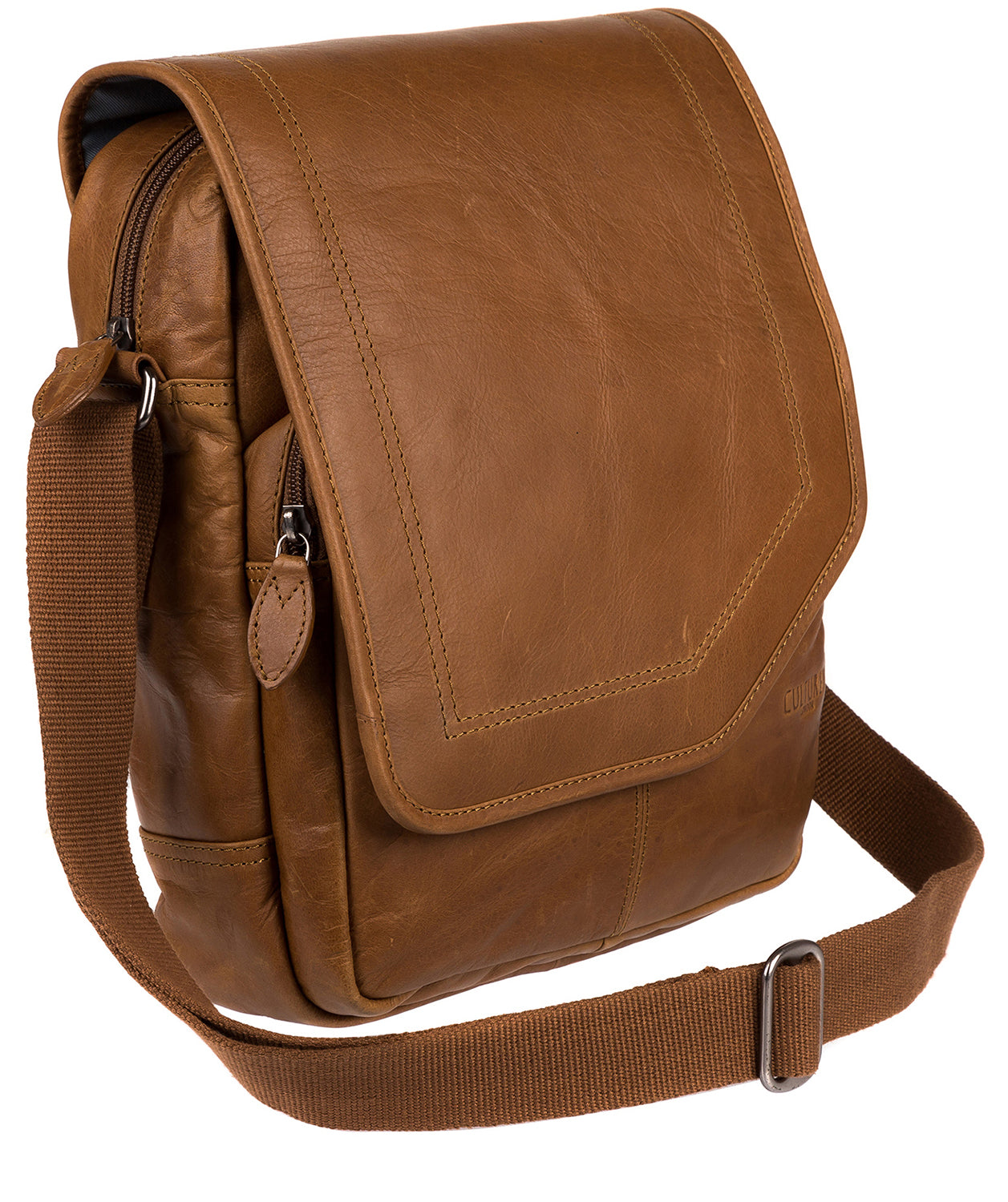 'Scene' Chestnut Leather Despatch Bag Pure Luxuries London