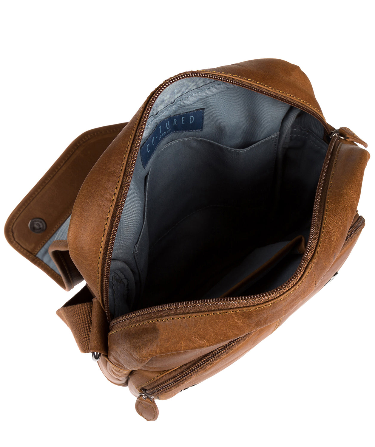 'Scene' Chestnut Leather Despatch Bag Pure Luxuries London