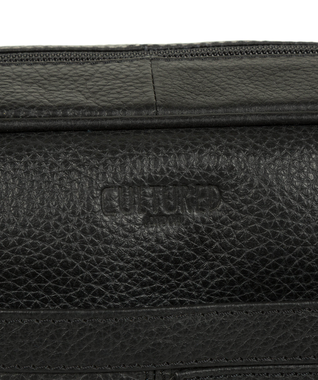 'Trek' Black Leather Messenger Bag Pure Luxuries London