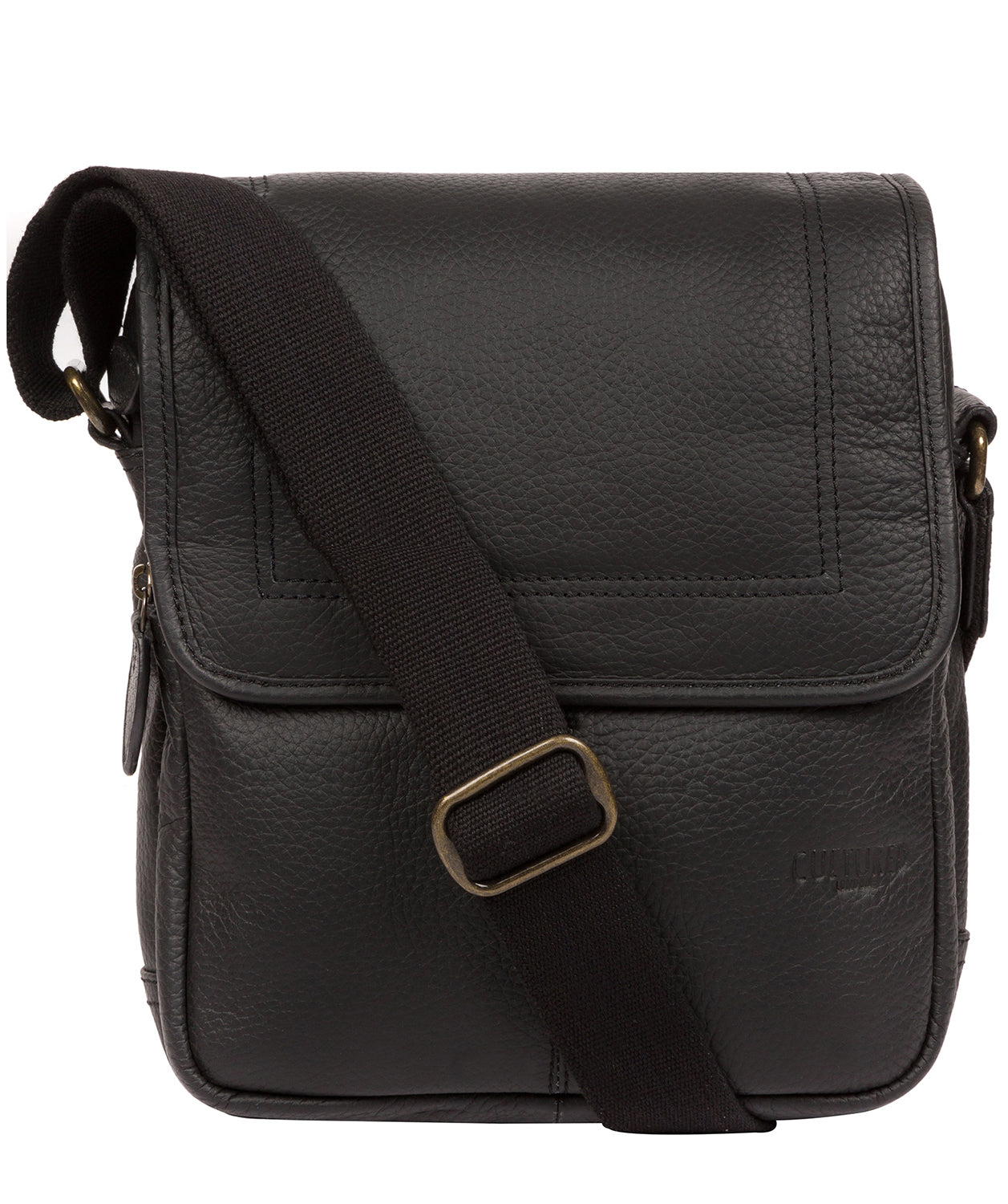 'Dash' Black Leather Cross Body Bag Pure Luxuries London