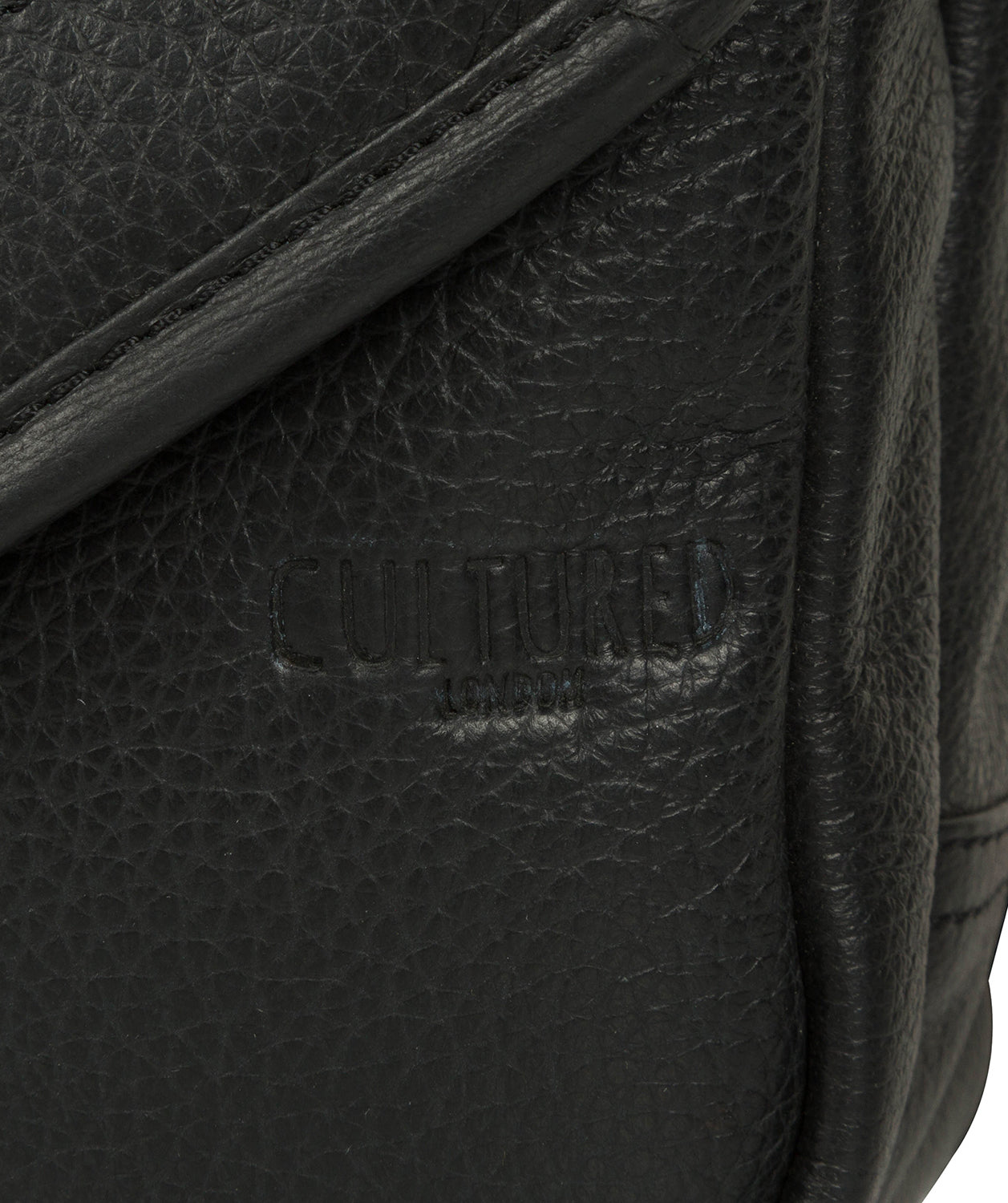 'Trip' Black Small Leather Despatch Bag Pure Luxuries London