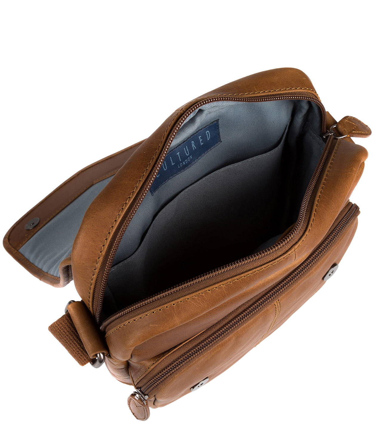 'Trip' Chestnut Leather Despatch Bag Pure Luxuries London