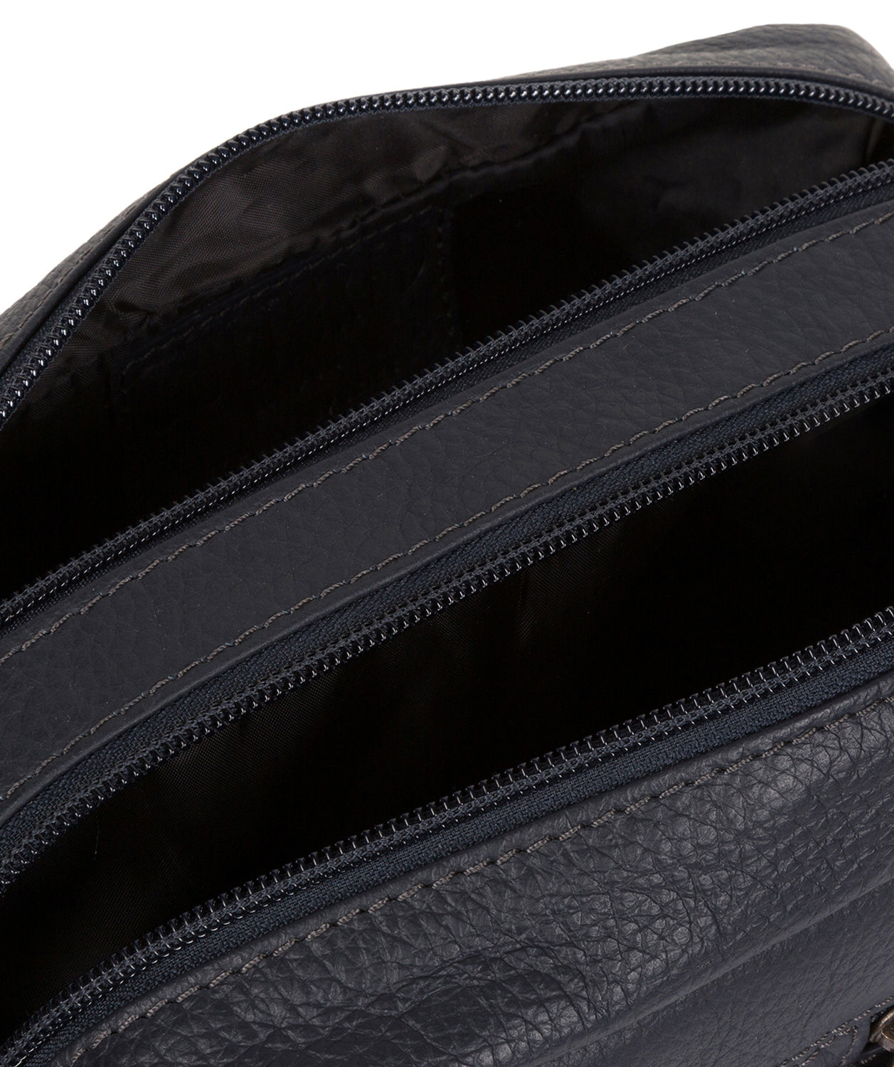 'Creek' Navy Leather Wash Bag image 4