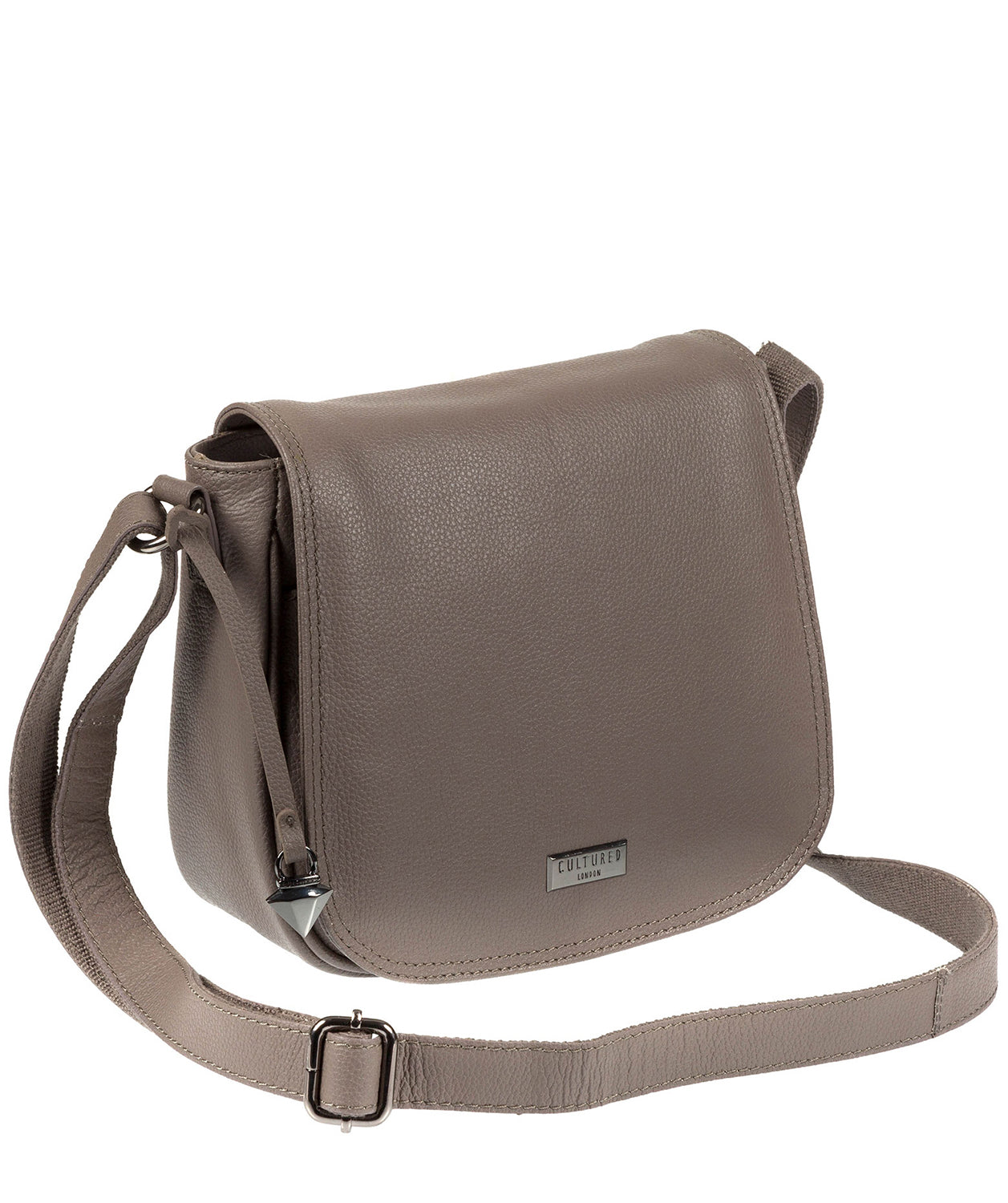 'Pollencia' Grey Leather Bag image 3