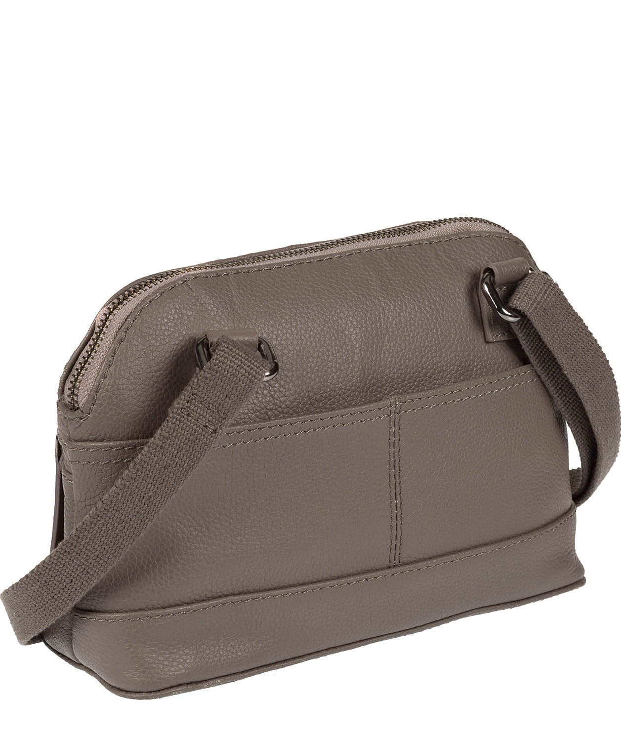 'Parma' Grey Small Leather Cross-Body Bag