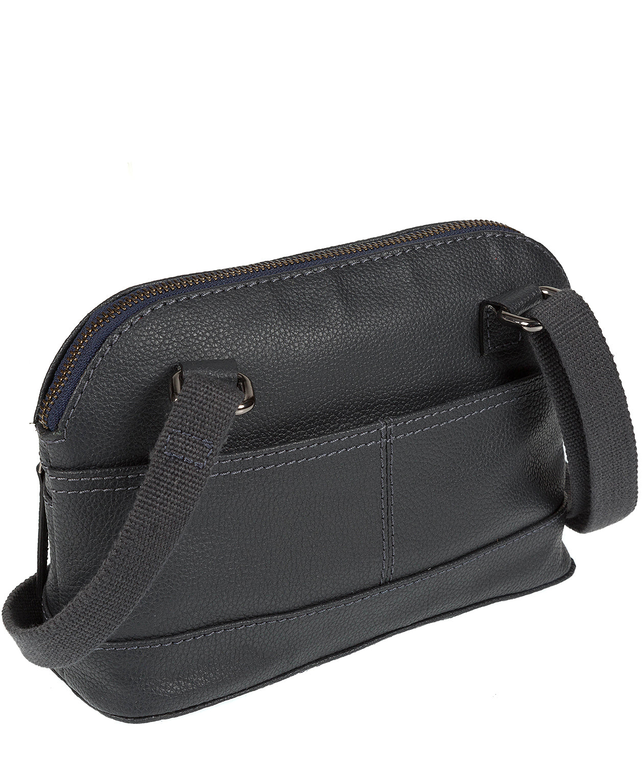 'Parma' Navy Small Leather Cross-Body Bag