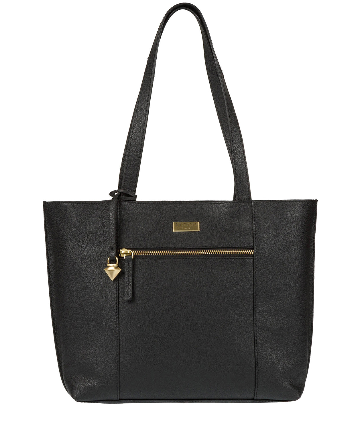 'Bella' Black Leather Tote Bag Pure Luxuries London