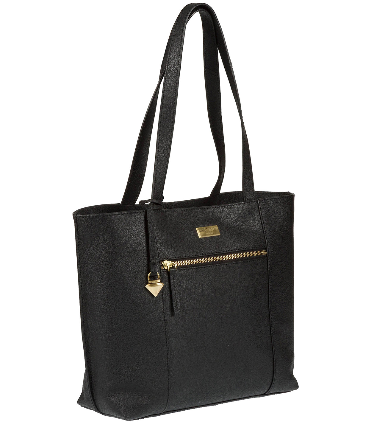 'Bella' Black Leather Tote Bag Pure Luxuries London