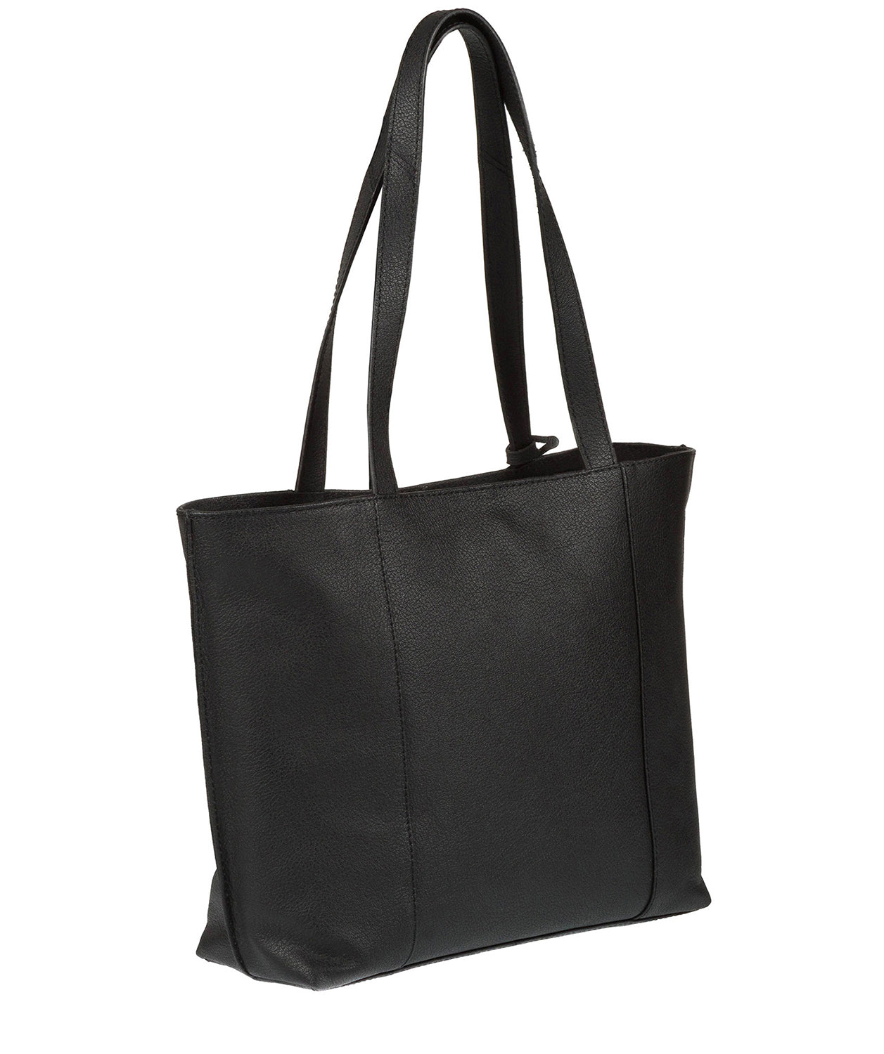 'Bella' Black Leather Tote Bag Pure Luxuries London