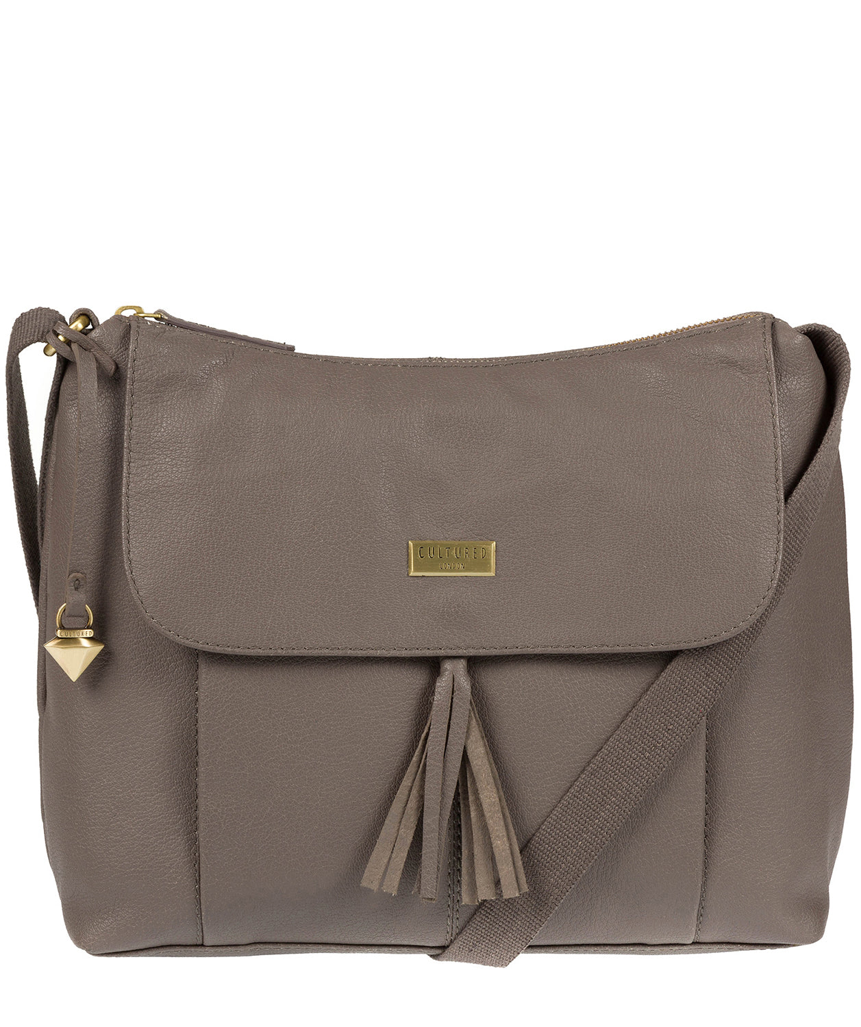 'Hobo' Grey Leather Bag Pure Luxuries London