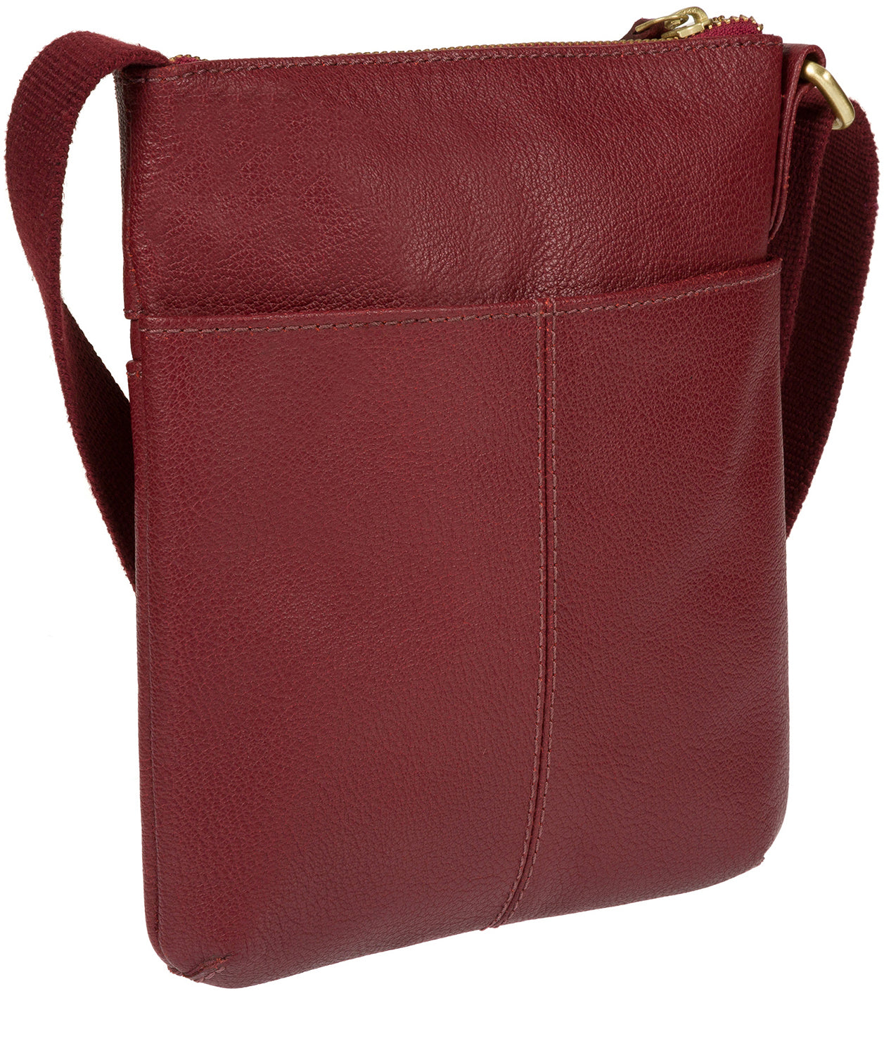 'Halle' Ruby Red Leather Cross-Body Bag
 image 5