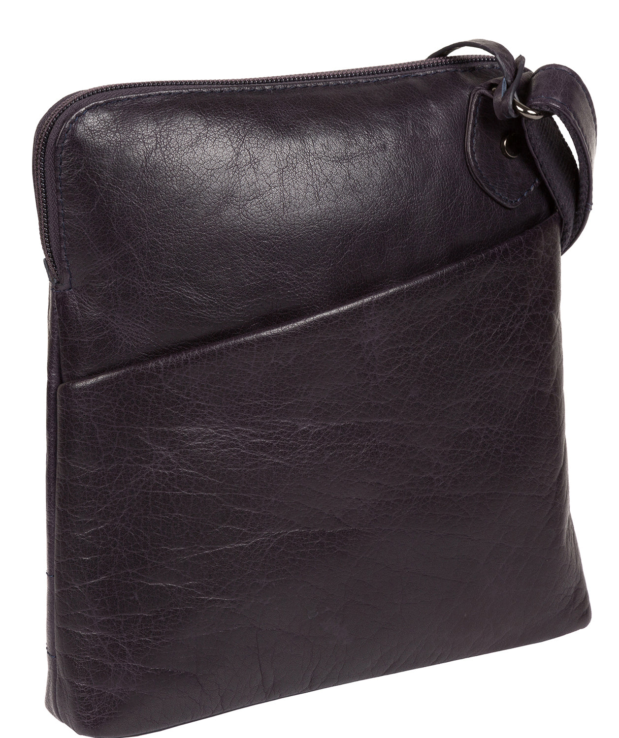 'Abberton' Navy Leather Cross Body Bag image 6