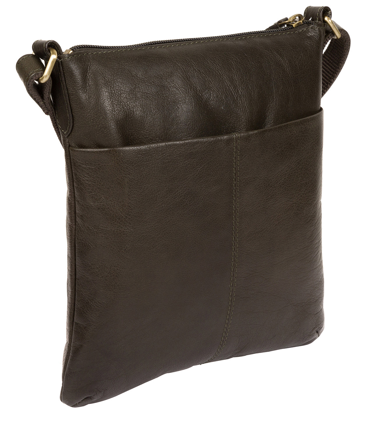 'Gainford' Olive Leather Cross Body Bag