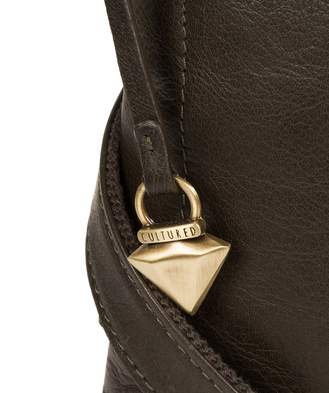 'Gainford' Olive Leather Cross Body Bag