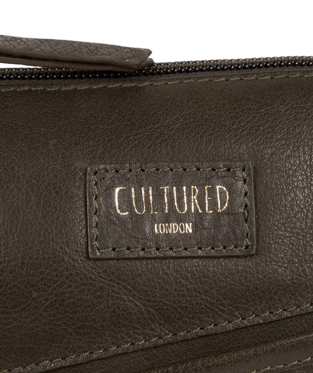 'Gainford' Olive Leather Cross Body Bag