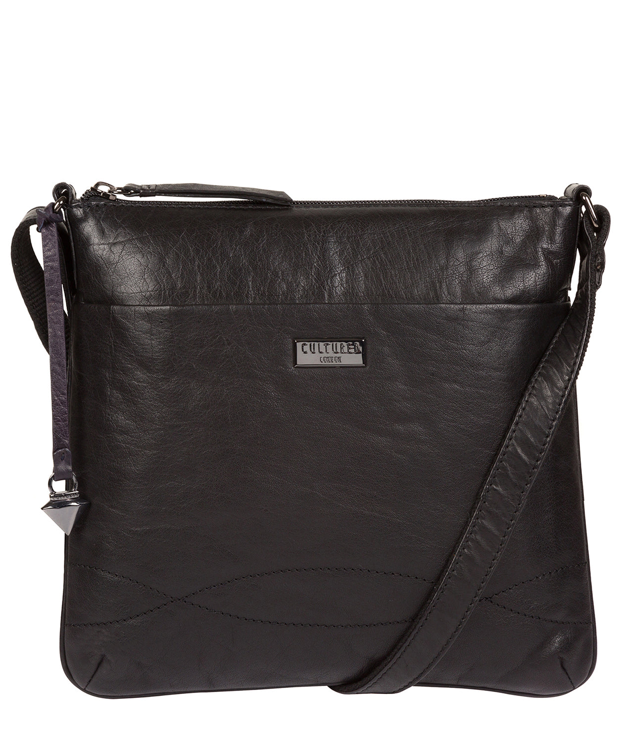 'Ryton' Black Leather Cross Body Bag image 1