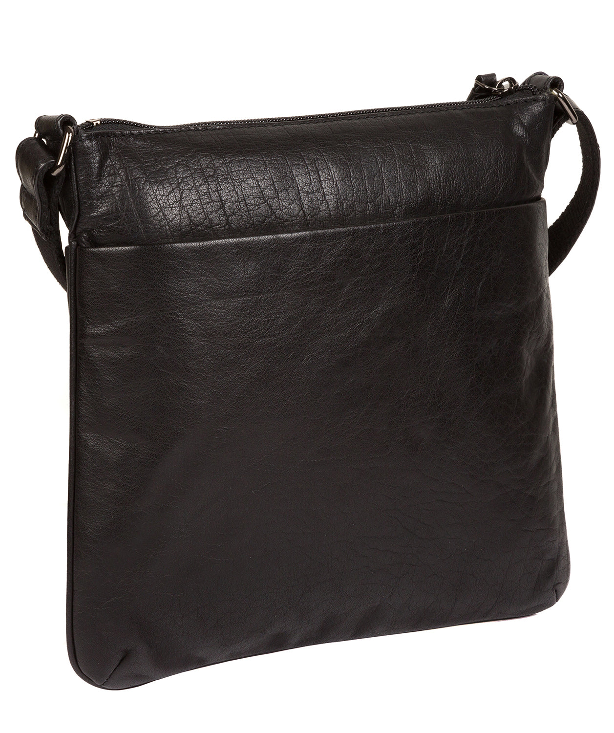 'Ryton' Black Leather Cross Body Bag image 6