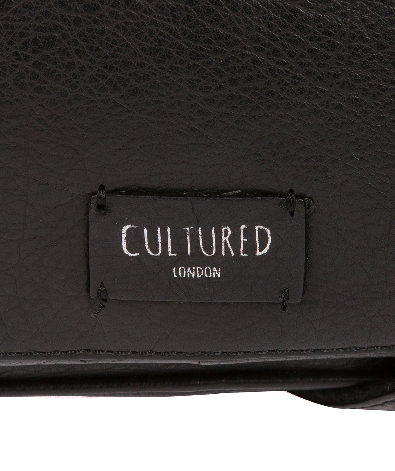 'Talaton' Black Leather Cross Body Bag image 8