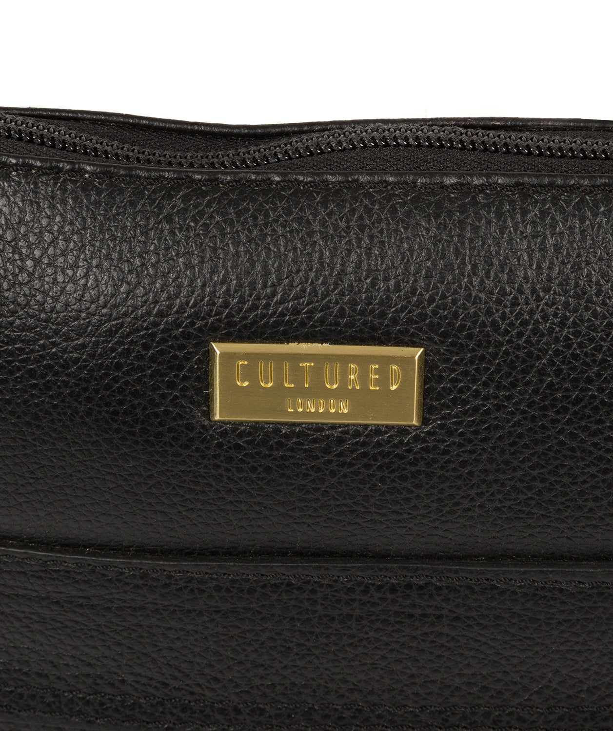 'Sarah' Black Leather Cross Body Bag image 6