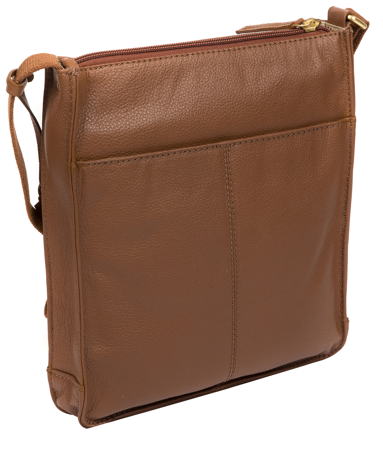 'Sarah' Tan Leather Cross Body Bag image 3