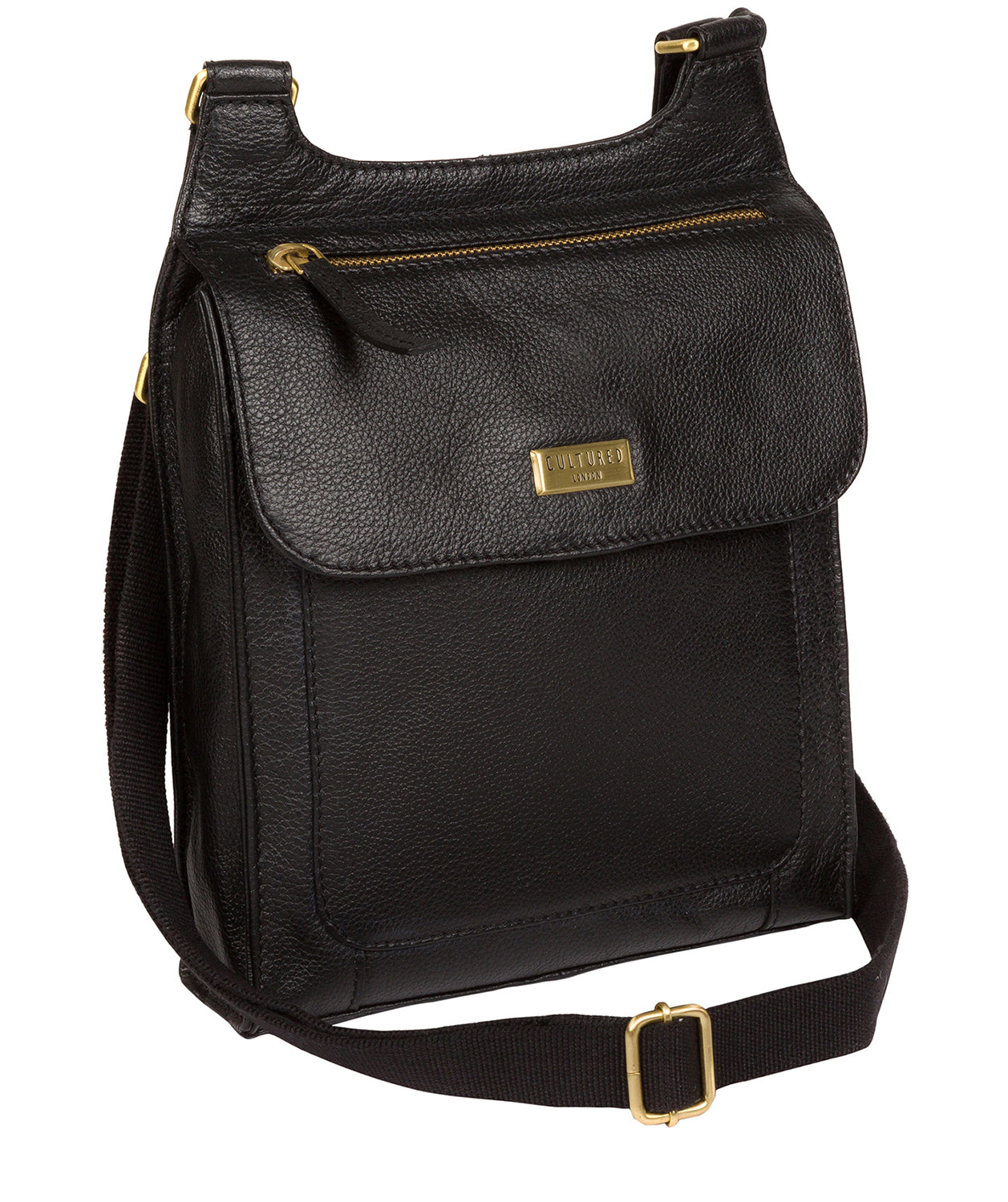 Morgan Black Leather Cross Body Bag
