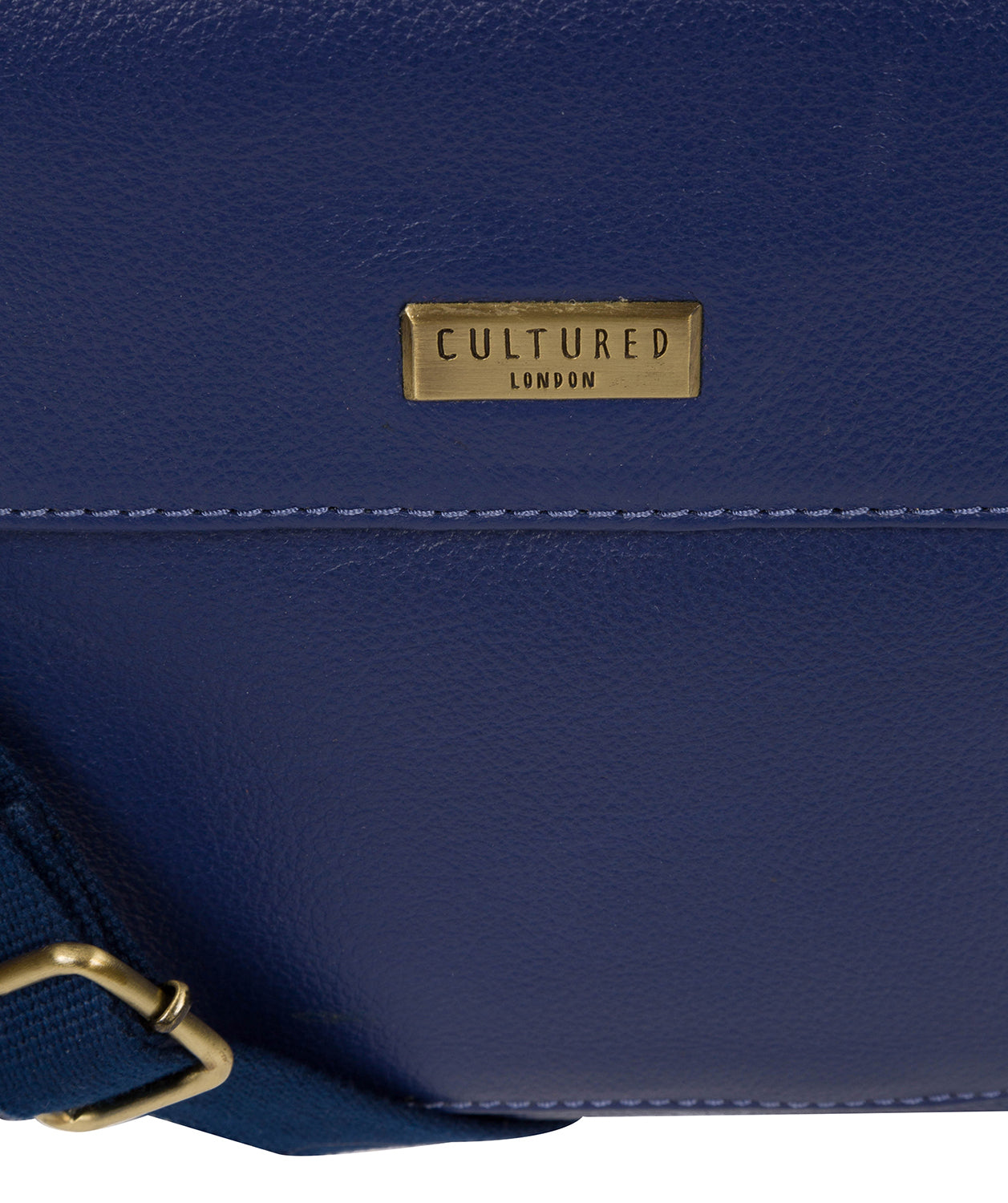 Morgan' Mazarine Blue Leather Cross Body Bag image 6