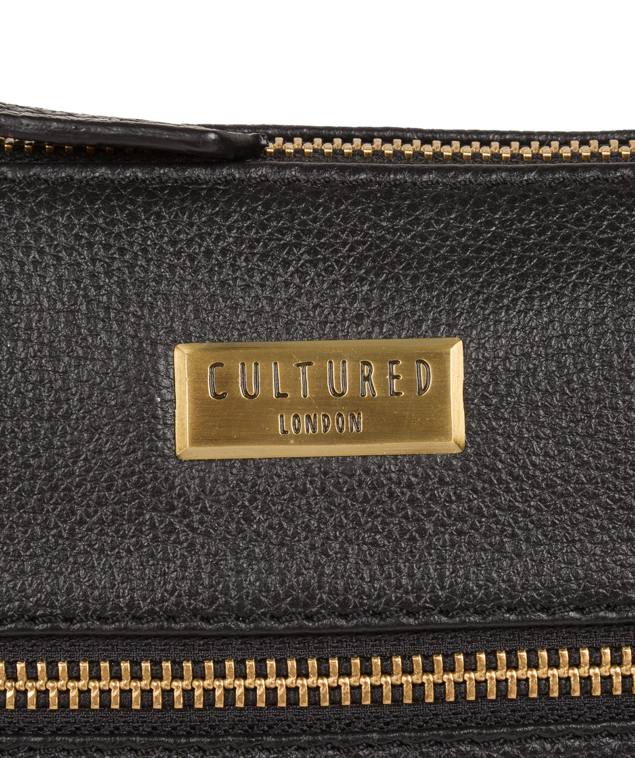 'Brooke' Black Leather Cross Body Bag image 7