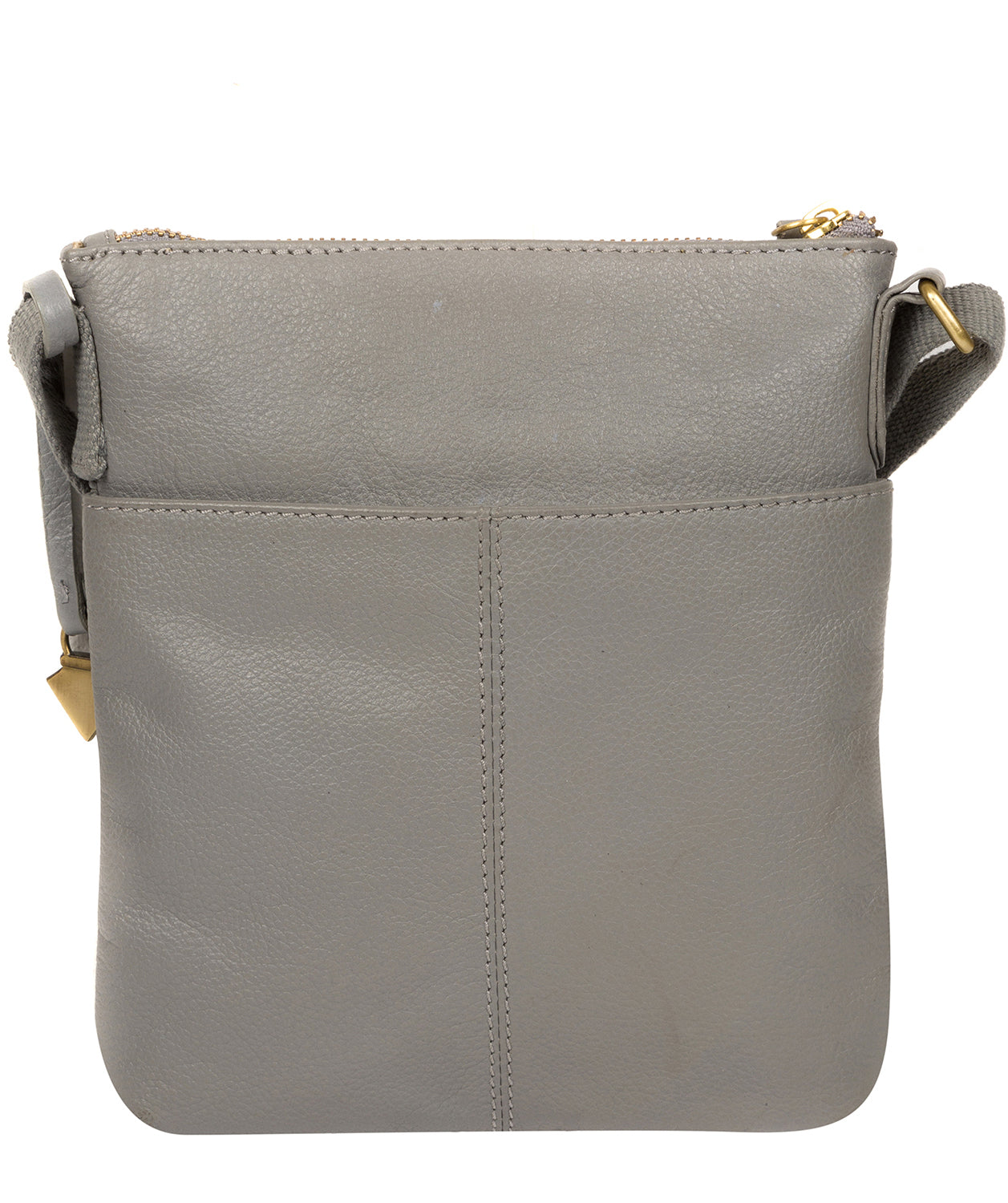 'Brooke' Silver Grey Leather Cross Body Bag image 3