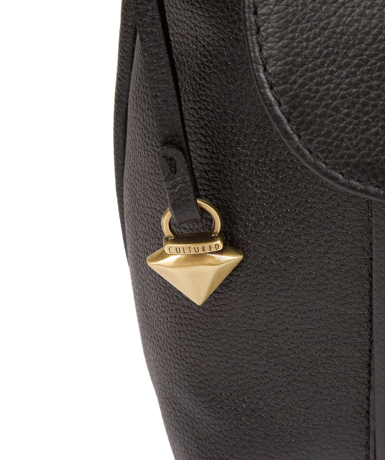 'Lily' Black Leather Cross Body Bag image 7