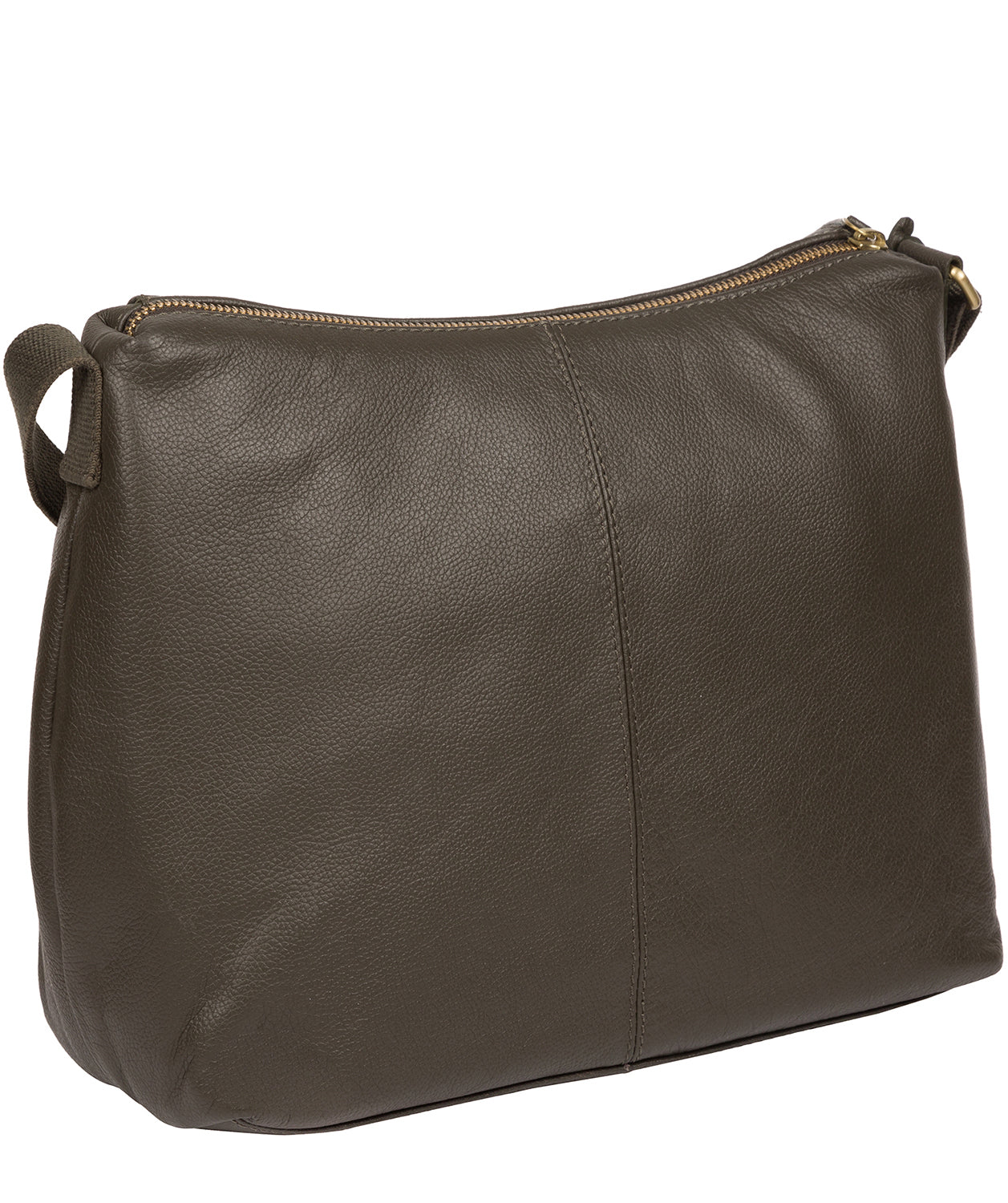 'Lily' Olive Leather Cross Body Bag Pure Luxuries London