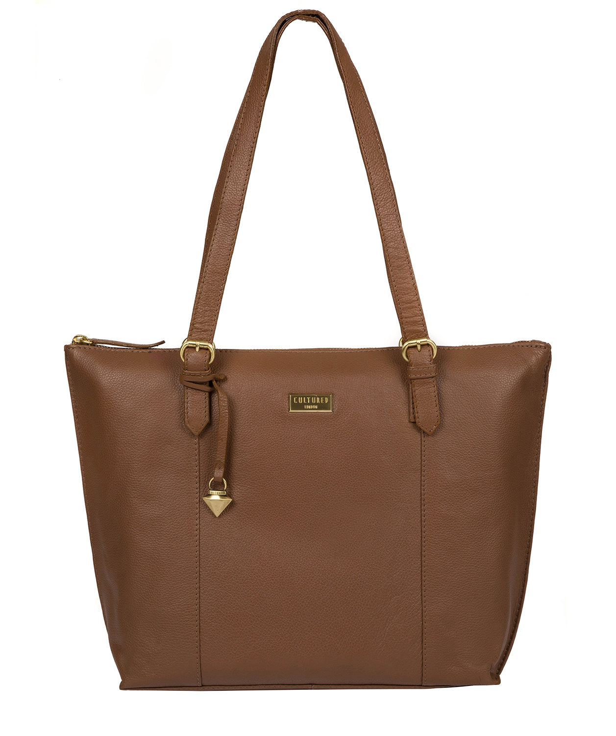 'Trinity' Tan Leather Tote Bag image 1