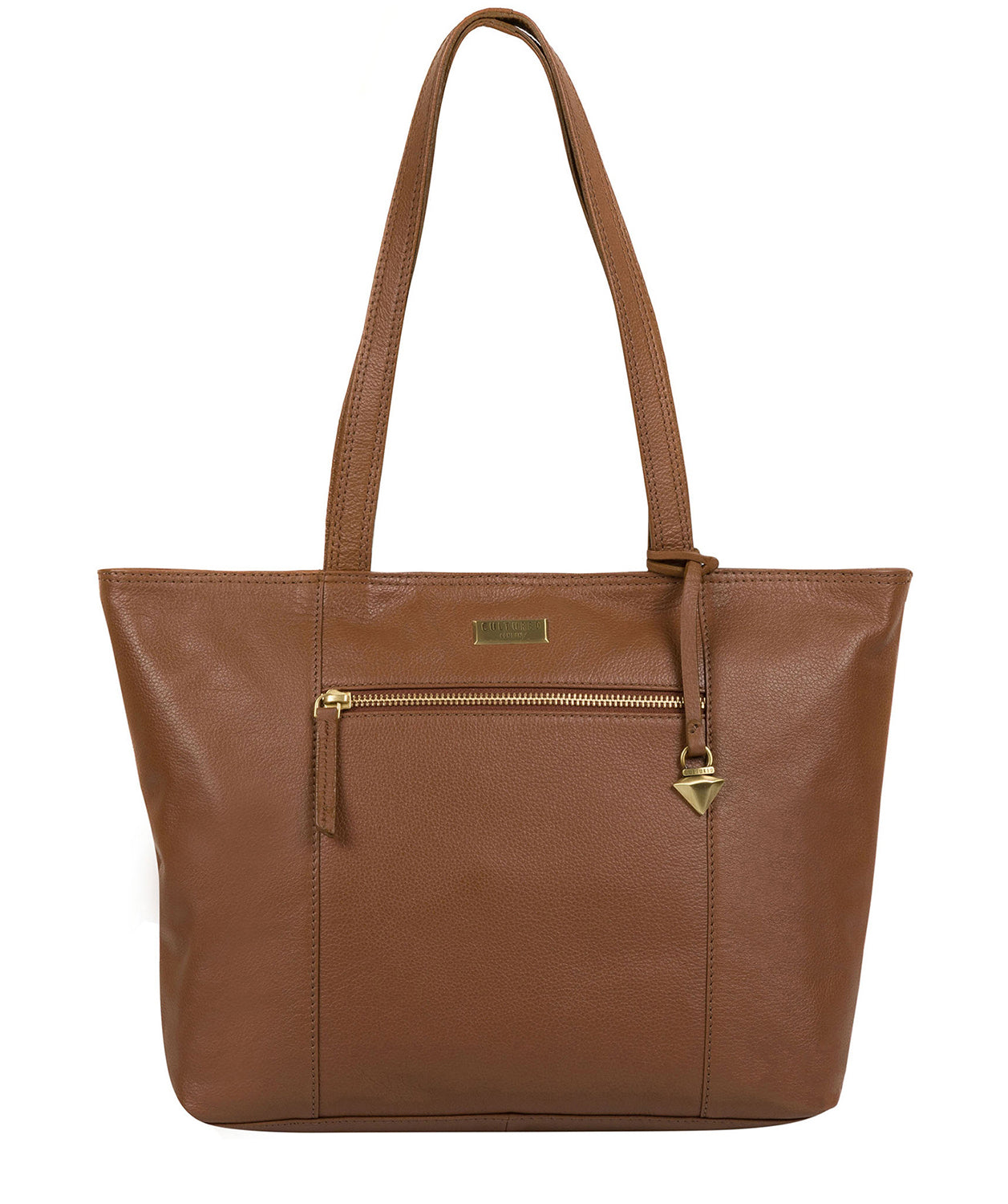 'Maya' Tan Leather Tote Bag Pure Luxuries London