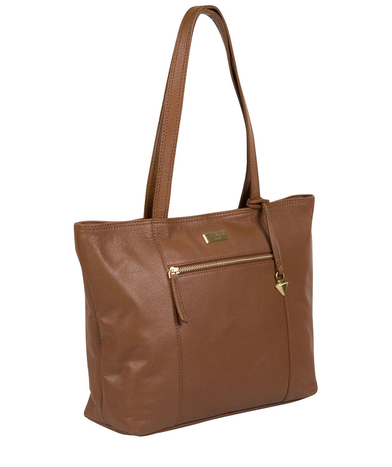 'Maya' Tan Leather Tote Bag Pure Luxuries London