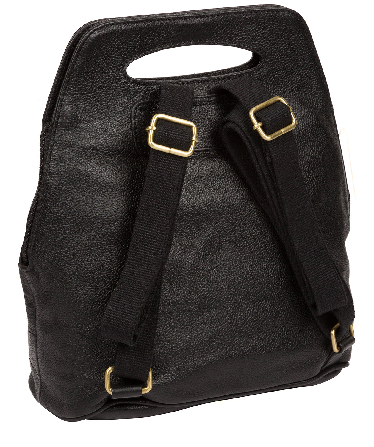 'Priya' Black Leather Backpack Pure Luxuries London