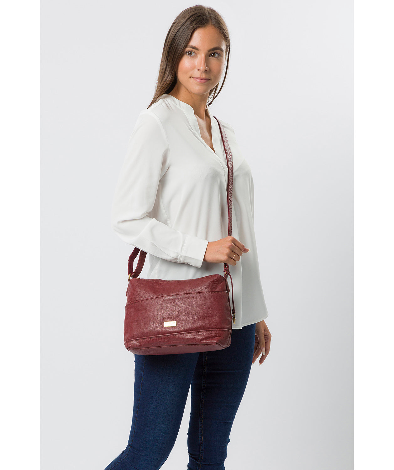 'Duana' Ruby Red Shoulder Bag