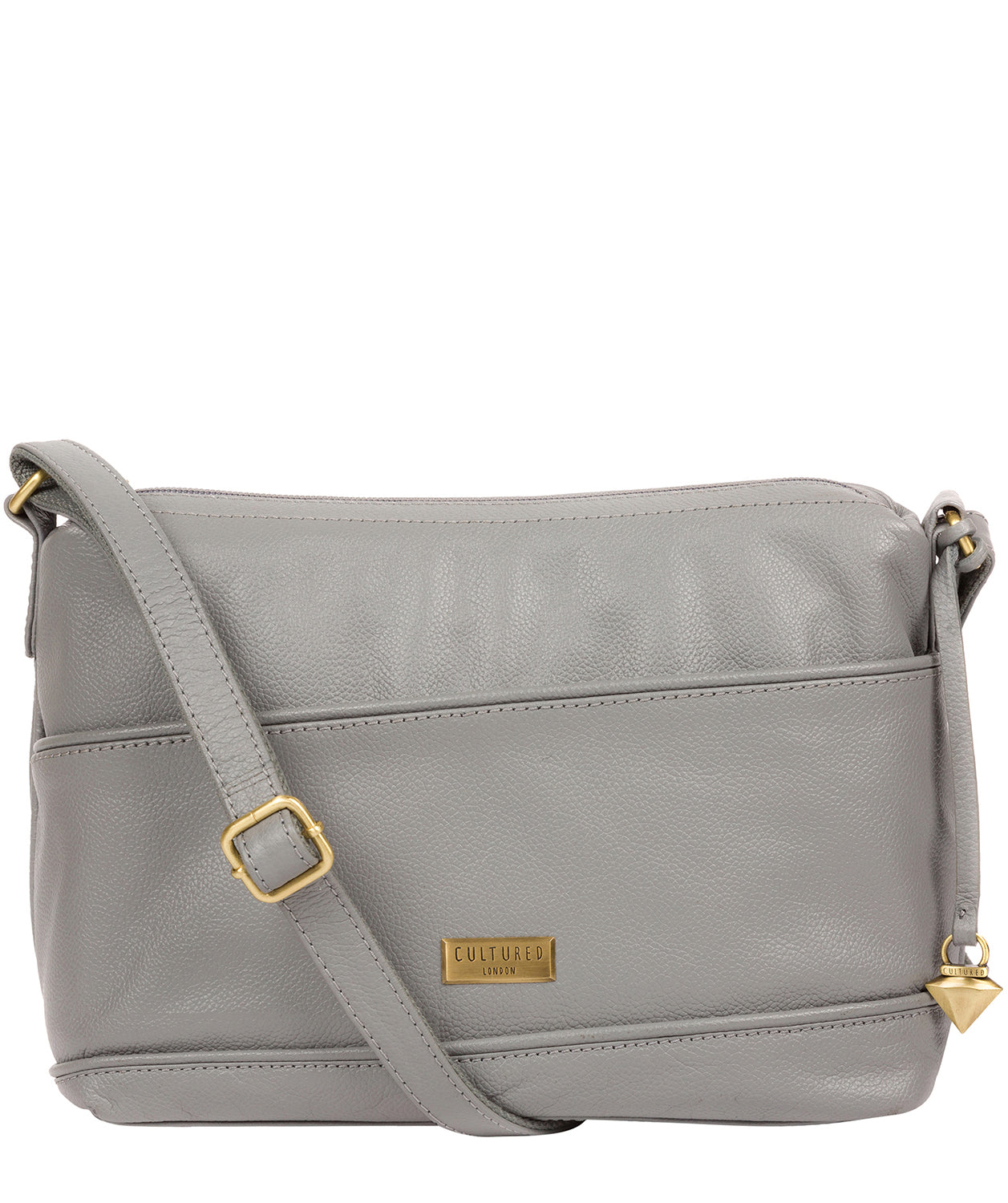 'Duana' Silver Grey Shoulder Bag image 1