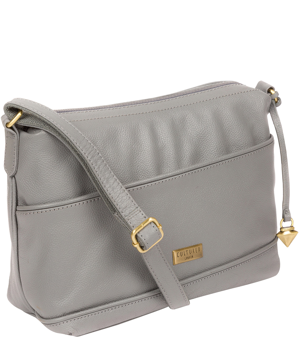 'Duana' Silver Grey Shoulder Bag image 5