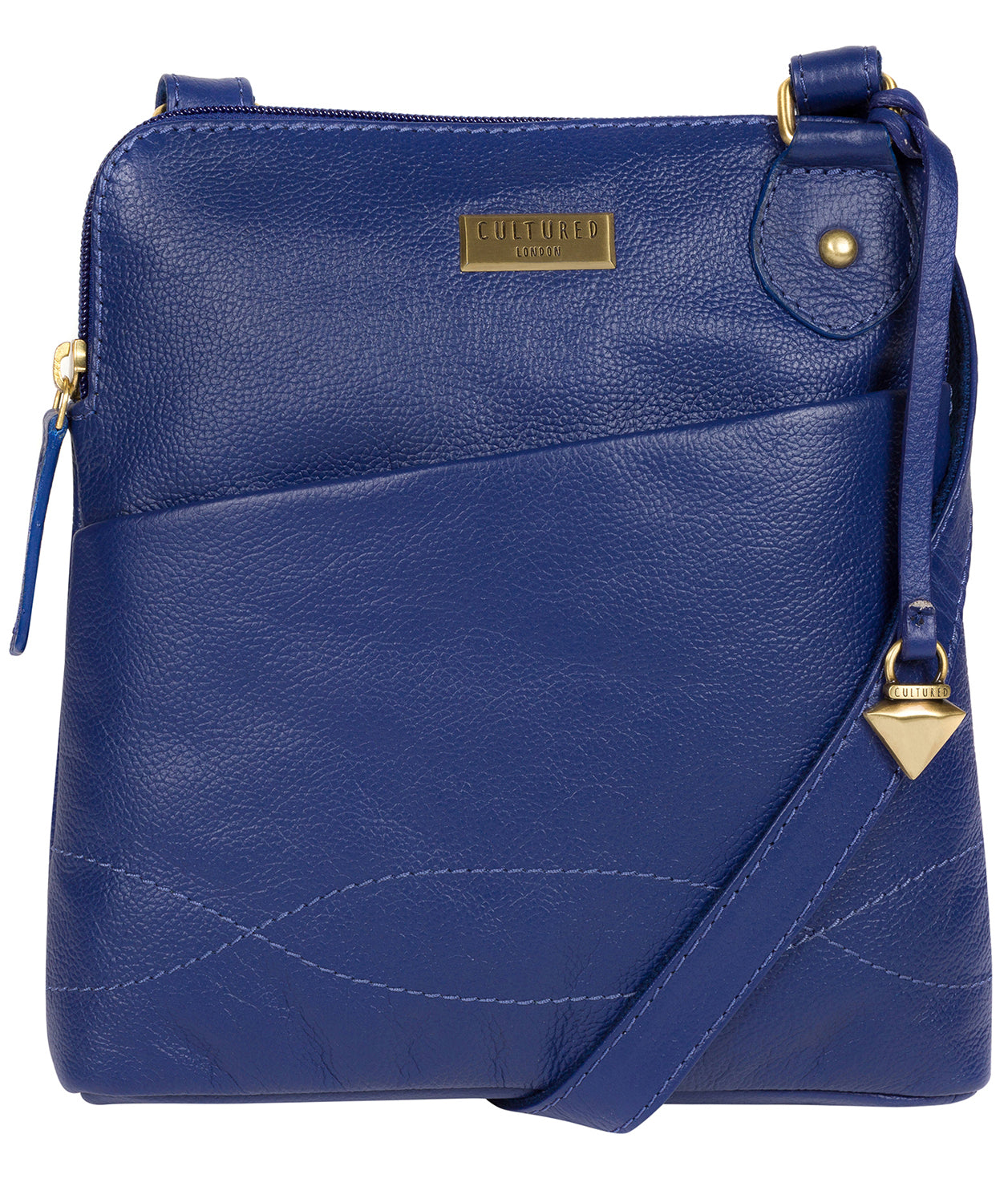 'Jarah' Mazarine Blue Leather Cross Body Bag image 1