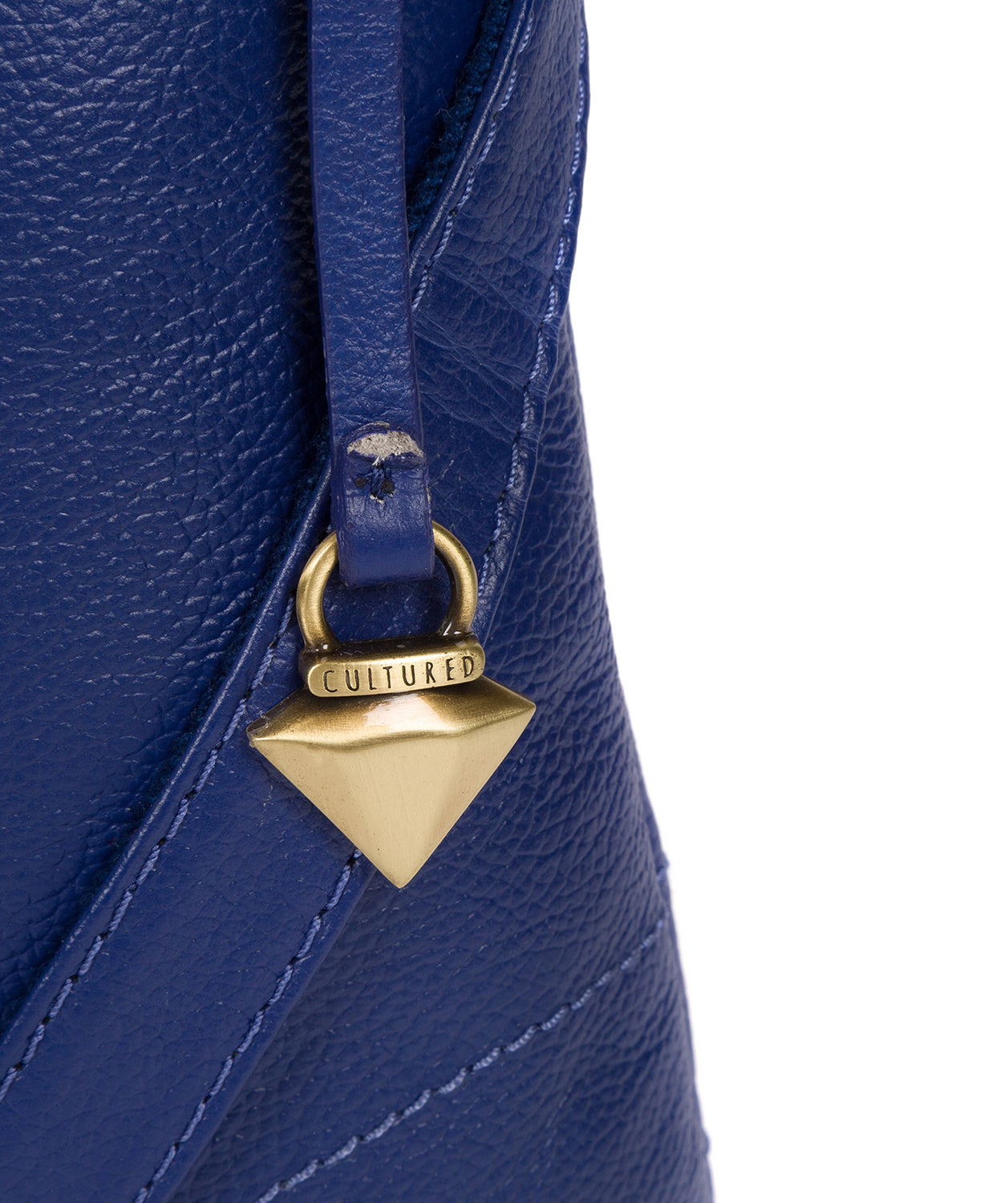 'Jarah' Mazarine Blue Leather Cross Body Bag Pure Luxuries London